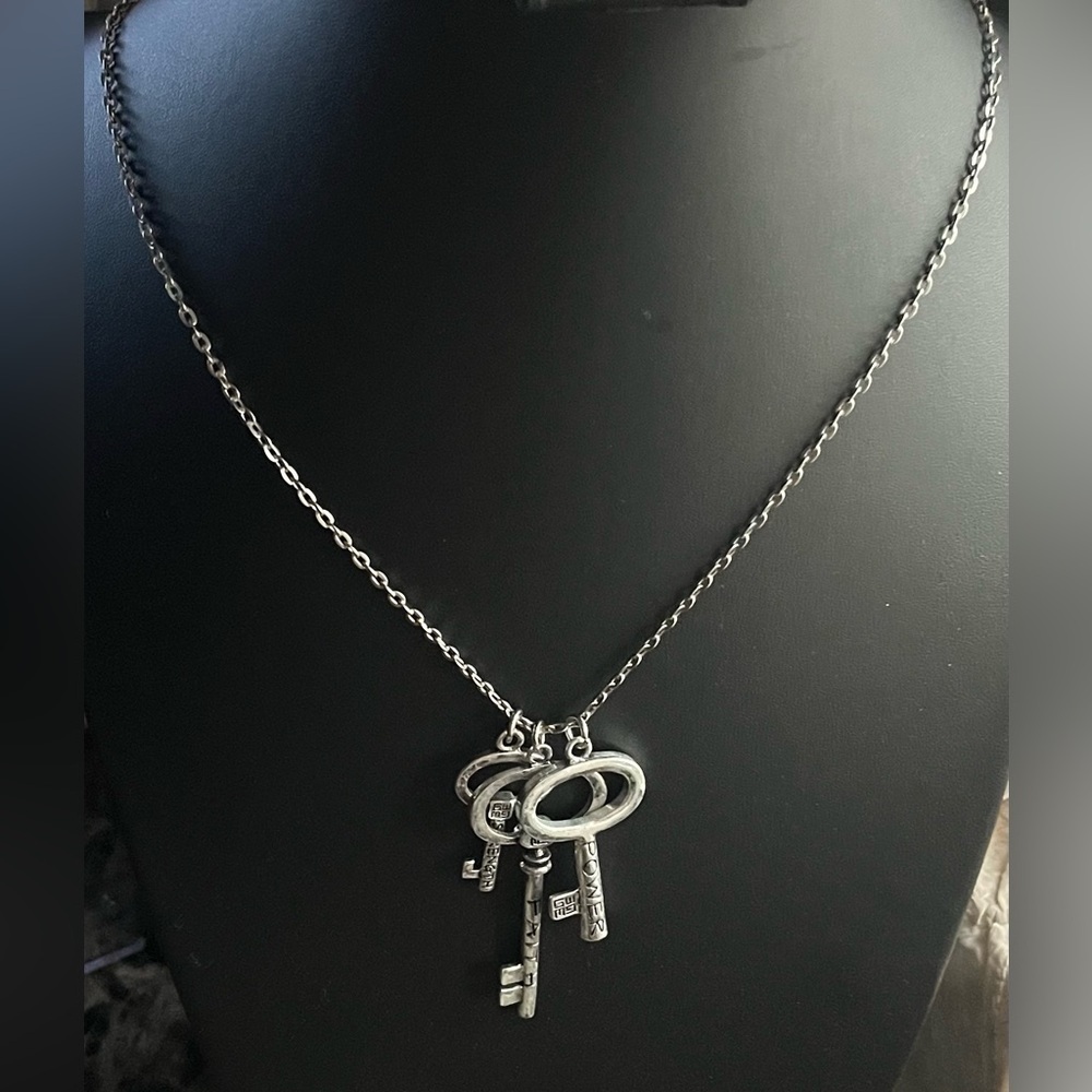 Three Key Inspirational Necklace